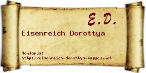 Eisenreich Dorottya névjegykártya