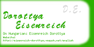 dorottya eisenreich business card